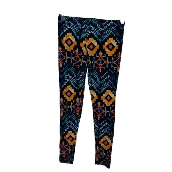 Hot Kiss Soft One Size Leggings Black Orange - Picture 2 of 2